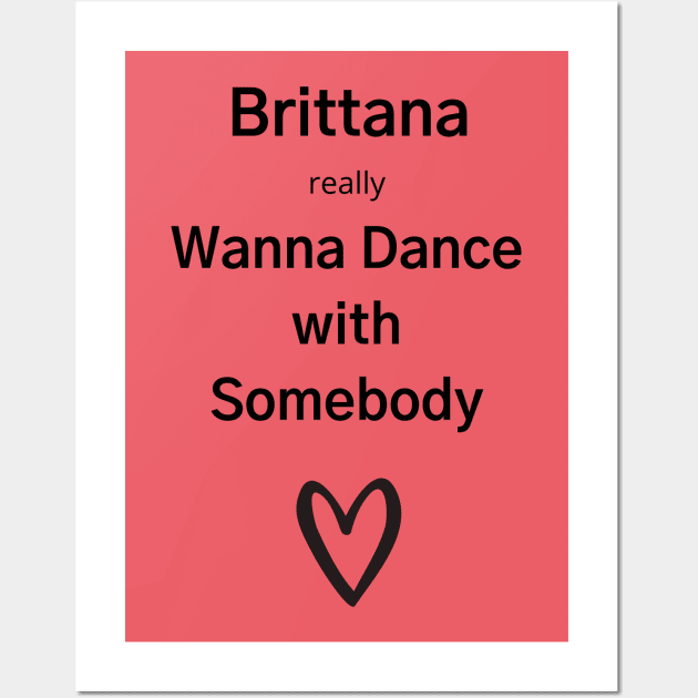 Glee/Brittana Wall Art by Said with wit